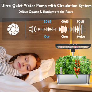 Smart Hydroponic Growing System with LED Plant <strong>Grow</strong> Light Indoor Herb Vegetable Cultivation <strong>Kit</strong> - Product Image 6