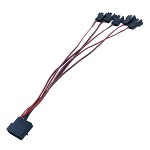 <span class=keywords><strong>Hub</strong></span> de ventilateur à 5 ports <span class=keywords><strong>Molex</strong></span> 4 broches vers 5x 3/4 broches avec contrôle intelligent de la vitesse pour système de refroidissement de boîtier PC - Product Image 5