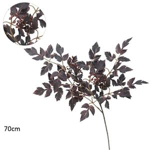 Guirlande artificielle de vigne <span class=keywords><strong>trompette</strong></span> d'automne, 180 cm, feuilles tombantes avec baies pour décoration murale et fenêtre de Thanksgiving - Product Image 5