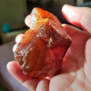 Piedra de Ágata Roja Natural al por Mayor, Cristal Irregular para Decoración del Hogar, Regalo Único para Colección - Product Image 1