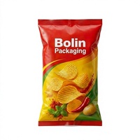 Bolsa de calidad superior con sellado trasero, apta para alimentos, para papas fritas, bolsa de aluminio, paquete de alimentos al por mayor