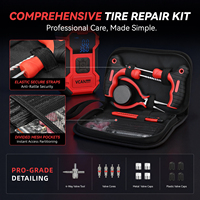 Kit de réparation de pneus crevés avec bouchons pour voiture, moto, VTT, Jeep, camion, tracteur, réparation de crevaison avec gonfleur de pneus