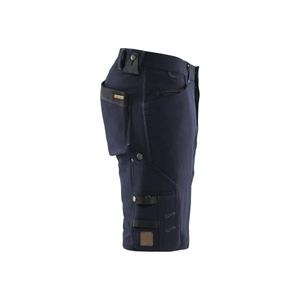 BLAKLADER - 198716448699C48 Pantalones cortos artesanos en estiramiento de 4 vías sin bolsillos para uñas X1900 Pantalón DE TRABAJO azul marino oscuro/negro - Product Image 4
