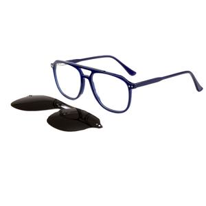 Nouvelles lunettes de soleil classiques en acétate de designer, lunettes de soleil à clip magnétique bicolores, montures de lunettes de soleil unisexes, lunettes de soleil de luxe - Product Image 4