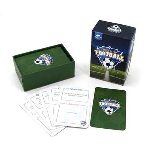 Cartes de connaissances sur le football OEM en gros pour jeu de quiz en papier pour soirées en famille - Product Image 6