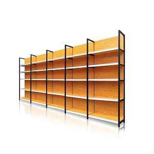 Tùy chỉnh có thể điều chỉnh tháo rời siêu thị Gondola kệ hoặc cửa hàng Kệ bán lẻ cửa hàng hiển thị Rack với thiết kế 3D - Product Image 4