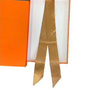 Écharpe en soie unisexe de luxe imprimée pour <span class=keywords><strong>homme</strong></span> et femme, accessoire de mode pour costume, cravate et <span class=keywords><strong>ascot</strong></span> - Product Image 3