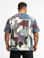 T-shirts unis en gros, 100% coton, pour hommes, avec logo personnalisé, surdimensionnés, de haute qualité, à manches courtes