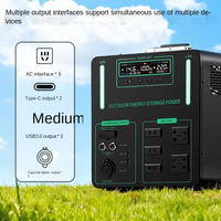 Station d'alimentation portable à onde sinusoïdale pure LiFePO4 3500W 5000W pour usage domestique