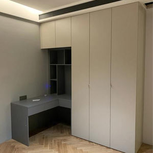 Алюминиевый стеллаж-шкаф для хранения, книжный шкаф для гостиной и спальни, мебель для демонстрации с панельным дизайном, современный отдельностоящий, с большим пространством - Product Image 6