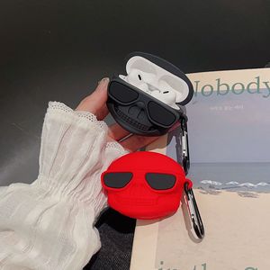 Ốp tai nghe không dây hình đầu lâu dành cho Airpods 1 2 3 4 Pro, chất liệu silicon mềm, kèm móc khóa, bảo vệ hộp tai nghe - Product Image 3