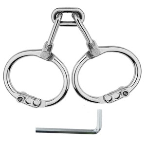 Boîte personnalisée gratuite-Menottes en acier Bdsm <span class=keywords><strong>Erotica</strong></span> et produits pour adultes Jeux de manchettes en métal Contraintes d'esclaves Sm Sexy Game - Product Image 6