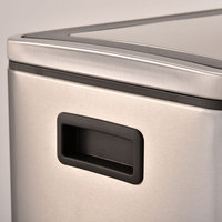 Poubelles rectangulaires de pédale de cuisine d'acier inoxydable de conception de ménage