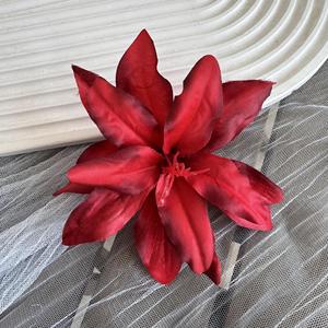 Épingles à cheveux en fleurs de lys artificielles Jinxi, fleurs en soie, accessoires de photographie de mariage en extérieur, décorations pour la maison - Product Image 4