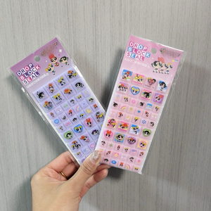 Autocollants de carrelage carrés Power Girls Tamagotchis, mignons, imprimés de dessins animés et d'anime, pour la décoration - Product Image 3