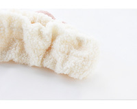 Bandeau en peluche douce en forme de tête d'animal pour enfants – Accessoire mignon pour le lavage du visage et les soins de la peau