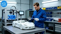 Service d'impression 3D sur mesure pour applications automobiles OEM, accessoires automobiles, prototypes rapides imprimés en 3D, ABS, polyuréthane