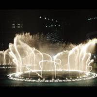 Offre Spéciale DEWY piscine extérieure eau danse fontaine musique LED lumières Laser spectacle décoration pour jardin Patio cour