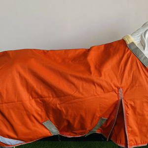 <span class=keywords><strong>Couverture</strong></span> de pluie d'<span class=keywords><strong>hiver</strong></span> pour <span class=keywords><strong>cheval</strong></span> orange en gros bon marché drap équin équestre avec couvre-cou standard - Product Image 6