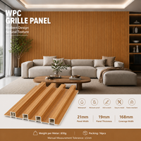 Vente d'usine : Panneaux muraux 3D en WPC PVC européens, écologiques, imperméables, ignifuges, panneaux muraux cannelés modernes en WPC