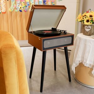 Lecteur <span class=keywords><strong>de</strong></span> disques vinyles à <span class=keywords><strong>platine</strong></span> <span class=keywords><strong>de</strong></span> <span class=keywords><strong>bonne</strong></span> <span class=keywords><strong>qualité</strong></span> avec 3 vitesses, facile à connecter, avec pieds solides - Product Image 5