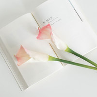Künstliche PU Calla-Lilie 60cm Kunstblumenstiel für Hochzeit, Heim und Hotel Dekoration