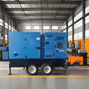 Générateur portable silencieux remorquable 120KW 150KVA avec remorque, démarrage automatique, triphasé, tension personnalisée - Product Image 1