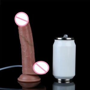 SXXY Dildo Deslizante con Prepucio, Dildo con Función de Eyaculación, Dildo con Correa, Dildo Realista con Testículos para Mujeres, Juguete Sexual para Parejas al por Mayor - Product Image 4