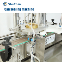 Machine à coudre automatique haute performance Shuchen pour canettes en aluminium, machine à coudre les couvercles de canettes de bière, machine à presser et à sceller les boîtes de conserve