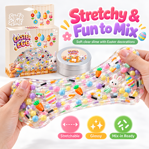 Hot Easter Clear Slime Kit DIY <b>Stress</b> <b>Relief</b> Sensory <b>Toy</b> for Kids Party Favors Bulk Custom Factory Manufacturer - Product Image 2