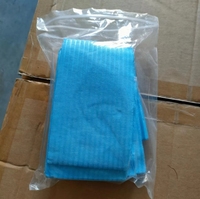Bavoir dentaire jetable étanche à 3 plis pour le blanchiment des dents pour les salons et les cliniques en plastique durable