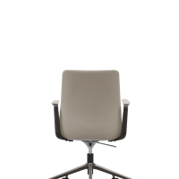 Chaise de bureau exécutive minimaliste en cuir de vachette véritable, pivotante et réglable en hauteur, pour le bureau (vente en gros)