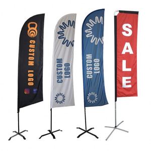 Bandera de Playa de Poliéster con Impresión a Doble Cara, Diseño Gratuito, Impresión Digital - Product Image 1