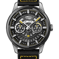 Nouvelle conception pratique, montre mécanique à plusieurs étages, apparence élégante et tendance, montre mécanique durable et étanche