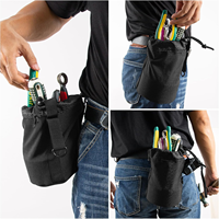 Pochette à outils professionnelle avec clip métallique, organiseur de ceinture de travail portable pour vis, clous, outils à main, sac de réparation pour la construction