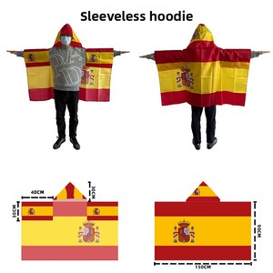 Drapeau national pour événements sportifs de football avec chapeau et <span class=keywords><strong>gants</strong></span>, cape de fête, châle de supporter, drapeau corporel 90x150cm - Product Image 5