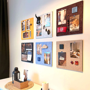 Tableau en feutre coloré enrichi en dopamine pour la rénovation de murs blancs, tableau d'affichage, fond photo, autocollants <span class=keywords><strong>muraux</strong></span> - Product Image 3