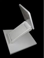 Soporte de Monitor Plegable Ajustable para Escritorio, Soporte POS VESA 75/100mm, Soporte para Caja Registradora, Pantalla Táctil, Capacidad de Carga 30kg