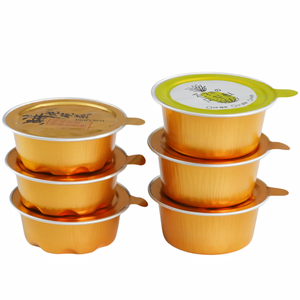 25ml Small Round Colorful Aluminum Foil Disposable Food <strong>Container</strong> with <strong>Sealable</strong> Foil Lids Mini Butter <strong>Sauce</strong> <strong>Containers</strong> Cups - Product Image 5