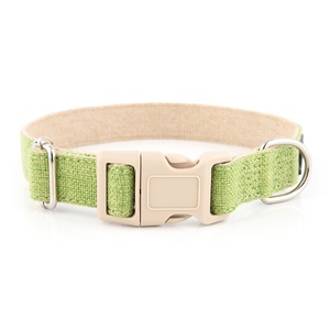 Eco-Friendly Nylon <strong>Dog</strong> <strong>Collar</strong> Button Closure Adjustable Pet <strong>Collar</strong> Small Medium Large <strong>Dogs</strong> Solid Pattern Custom Logo Available - Product Image 2