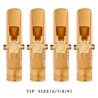 Alto Sax Saxophone Mouthpiece w Cap & Ligatures Brass Metal Alto Eb Sax MTP Mouthpiece 5C/6C/7C/8C