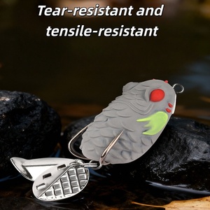 เหยื่อตกปลาแบบนิ่ม SNEDA รูปทรงกบ ออกแบบในไทย สำหรับการตีไกล ตกปลาหัวงู มีจำหน่ายแบบแพ็คใหญ่ - Product Image 4