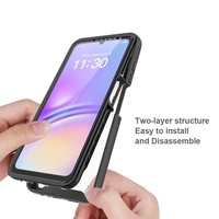 Coque rigide en TPU souple antichoc à couverture complète avec protection d'écran souple pour Samsung Galaxy A07 A06