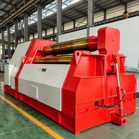 Máquina de Rolado de Placas CNC W12CNC de 4 Rodillos, Dobladora de Cuatro Rodillos CNC, Equipo de Doblado de Tanques de Acero Grueso