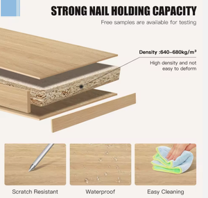 Panneau <span class=keywords><strong>OSB</strong></span> Ruihe personnalisable au design moderne pour meubles, surface finie, épaisseur 18 mm, colle E0, garantie 5 ans et plus - Product Image 5