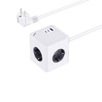 Multiprise Cube Nouveau Style avec 3 Ports USB Prise Multi Standard Europe Prise d'extension PD20W avec fonction magnétique