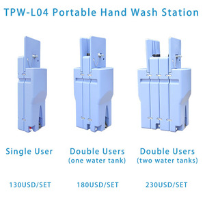 Estación de Lavado de Manos Portátil para Exteriores OEM <span class=keywords><strong>con</strong></span> Dispensador de Pañuelos y Tanque de Agua - Product Image 6