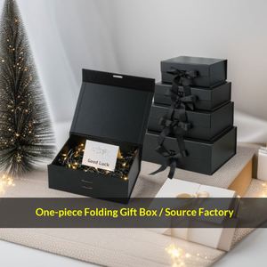 Caja de Regalo Magnética Plegable Transfronteriza de Materiales Reciclados con Papel Especial UV, Embalaje Cosmético Vacío para Crema Facial y Colorete - Product Image 4