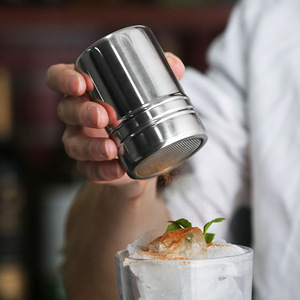 Stainless Steel Powdered Sugar <strong>Shaker</strong> with Lid Fine Mesh <strong>Shaker</strong> Powder Can Dredger for Cocoa Sugar Cinnamon Pepper <strong>Coffee</strong> Flour - Product Image 5