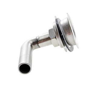 Accessoires de quincaillerie en acier inoxydable Marine M16, coude à 90 degrés, évent de ventilation, sortie d'air d'échappement, état neuf pour bateau - Product Image 1
